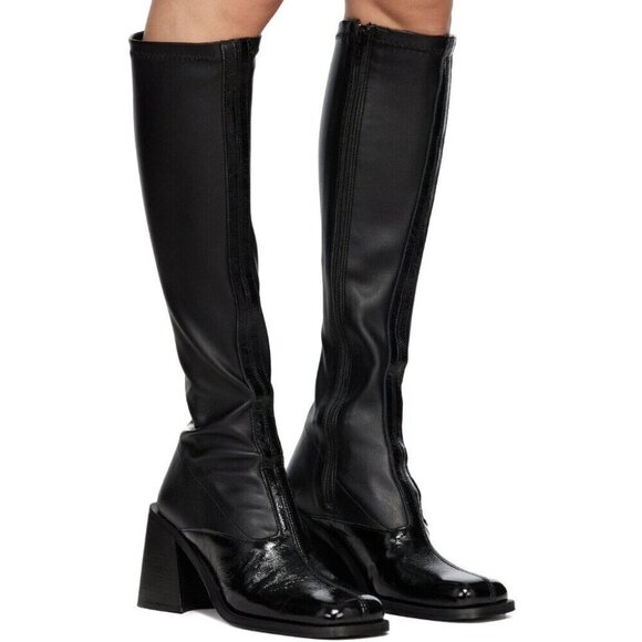 Justine Clenquet Eddie Tall Boots 42 US 12 Womens Black SSENSE Exclusive $430 - Picture 15 of 15